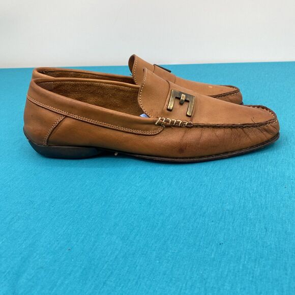 Mario Alborino Made in Italy Black Leather Mens Shoes size EU 45, 11-12 US main image 5